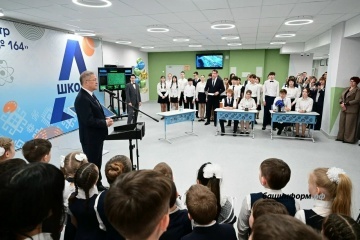 Өфөлә 2200 урынлыҡ Волга буйы федераль округындағы иң ҙур мәктәп асылды