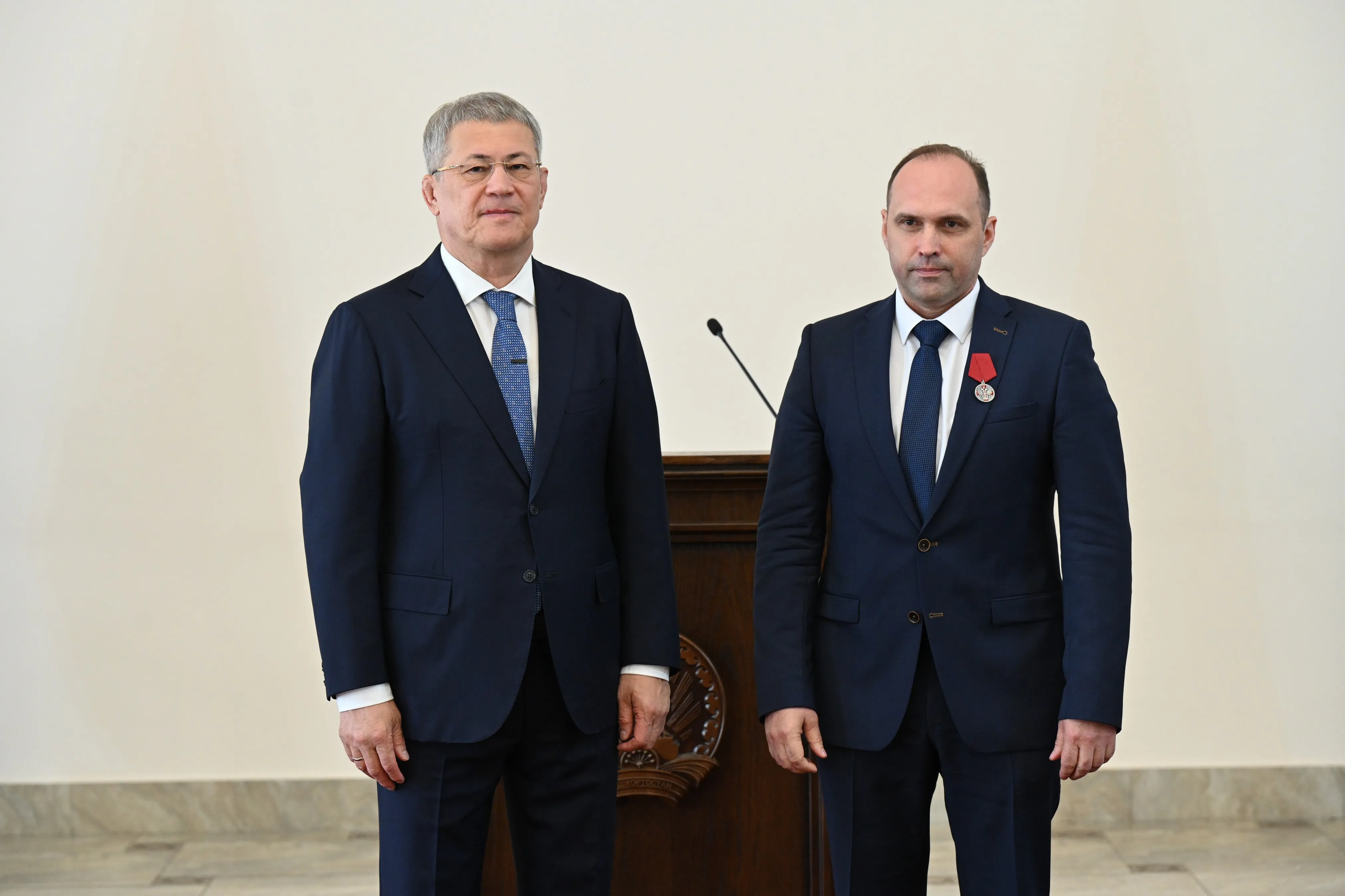 Pадий Xәбиров Pәсәйҙең hәм Башҡоpтостандың дәүләт наградаларын тапшыpҙы